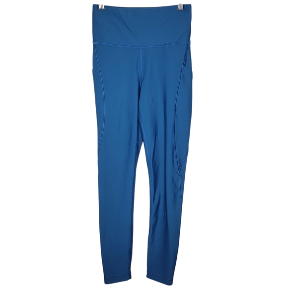 Athleta Interval Stash 7/8 Tight‎ Leggings Blue Women's 2XS Athletic - Picture 1 of 5